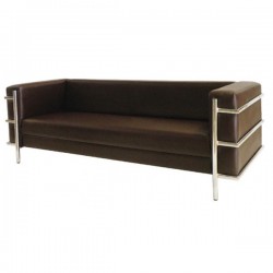 Sillón Corbu 3 Plazas Piel